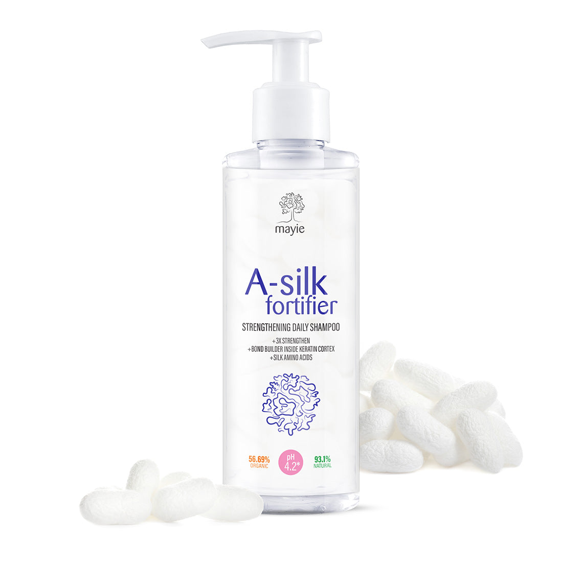 Șampon Profesional fără Sulfați/SLS, A-silk Fortifier – Mayie