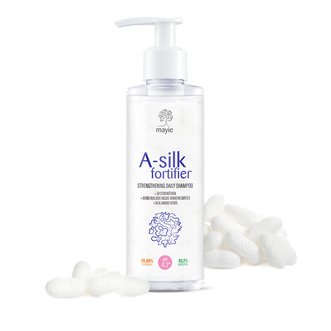 Mayie A-silk Fortifier - șampon zilnic pentru întărirea firului de păr