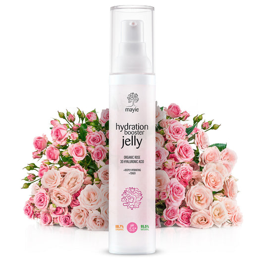 Mayie Supreme Anti-ging Routine - Silk Effect Gentle Cleanser, Hydration Booster Jelly, Daily Defence SPF Moisturiser, C-bright Moisturiser, Reti-smooth Serum (retinol), C-bright Serum (vitamin C)