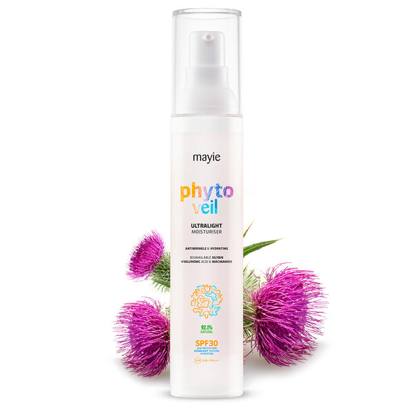 Cremă Ultralejeră cu Silybin și SPF30, Phyto Veil Ultralight Moisturiser — aplicarea cremei pe ten