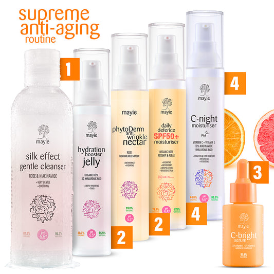 Mayie Supreme Anti-aging routine, Rutina completa de skincare