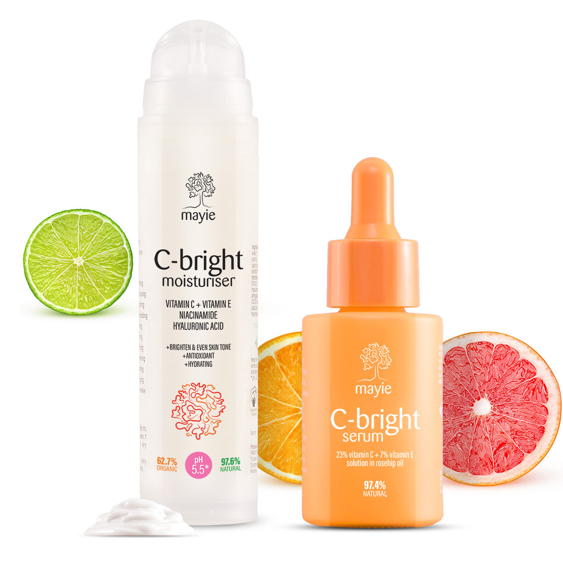 Mayie - Vitamin C Power Duo - cremă și serum cu vitamina C super concentrat