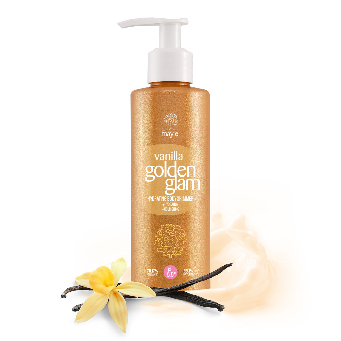 Mayie Vanilla Golden Glam - Hydrating Body Shimmer