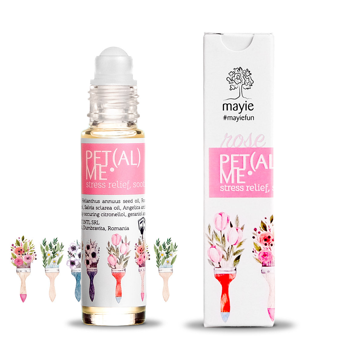 Mayie - Pachet Rose cu Apă de Trandafir de Bourbon, Măceșe și Ulei de Trandafir de Damasc